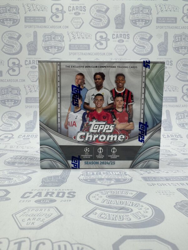 2024/25 Topps Chrome UEFA Club Competitions Jumbo Box