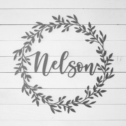 Personalized Family Name Sign | Metal Last Name Sign | Front Door Sign | Christmas Gift | Wall Decor | Anniversary Gift | Wedding Gift