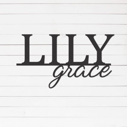 Personalized Name Sign, Family Name Sign, Metal Name Sign