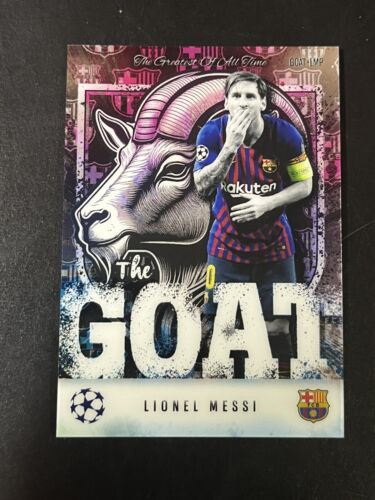 24-25 Topps Match Attax UCL Chrome Goat LMP Lionel Messi FC Barcelona SSP 1:1800