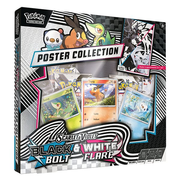 Pokemon Scarlet & Violet 10.5 - Black Bolt & White Flare Poster Collection